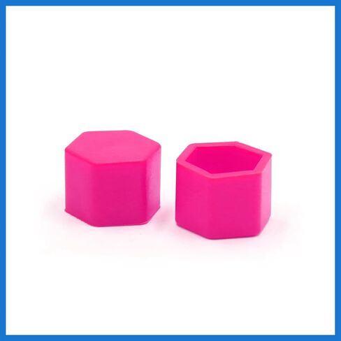 20Pcs 21 x 20mm Pink Luminous Car Wheel Tyre Hub Screw Bolt Nut Cap Covers Universal for Vehicle Auto Accessories in Saudi Arabia