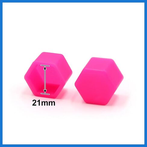 20Pcs 21 x 20mm Pink Luminous Car Wheel Tyre Hub Screw Bolt Nut Cap Covers Universal for Vehicle Auto Accessories in Saudi Arabia