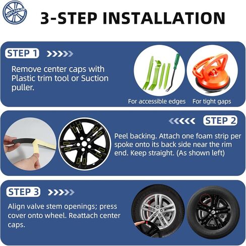 جلود عجلة مقاس 18 بوصة لسيارة Ford Explorer 2020-2024، تناسب عجلات ألمنيوم OEM#LB5Z-1007-A، تصميم سهل الارتداء، 5 قضبان مزدوجة، أغطية عجلات ABS سوداء لامعة بديلة مباشرة، 4 عبوات in Kuwait