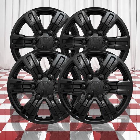 Set of 4 Gloss Black 6 Spoke 16" Wheel Covers for Ford Ranger XL 2019-2021 in Kuwait