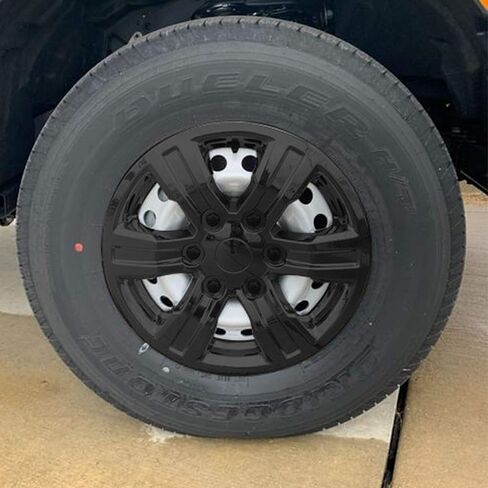 Set of 4 Gloss Black 6 Spoke 16" Wheel Covers for Ford Ranger XL 2019-2021 in Kuwait