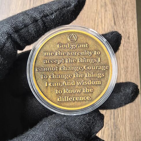 One Day At A Time Inspiring Sobriety Chip for Daily Motivation and Recovery AA Medallion in Kuwait