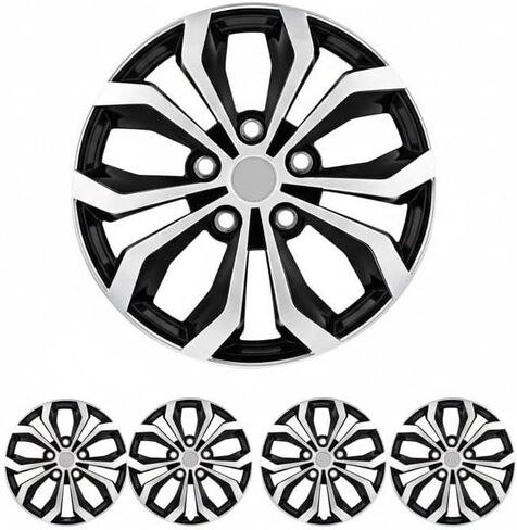 4PC Set 15" 16" & 17" Hubcaps Wheel Cover Universal fit Most of Cars (Spyder Performance Wheel Cover (Spyder Performance, 15 Inches) in Saudi Arabia
