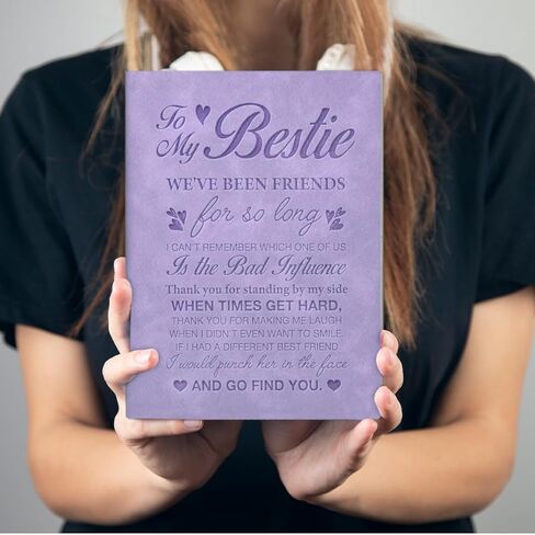 To My Bestie Gifts, 160 Pages Writing Notebook Gift for Best Friend Sister BFF Birthday Graduation, Friendship Gifts for Bestie in Saudi Arabia