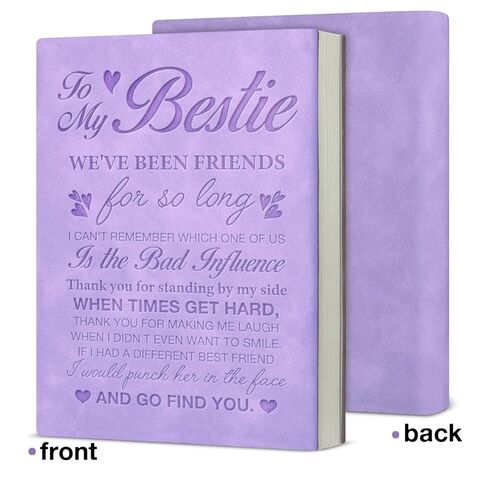 To My Bestie Gifts, 160 Pages Writing Notebook Gift for Best Friend Sister BFF Birthday Graduation, Friendship Gifts for Bestie in Saudi Arabia