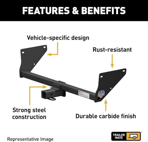 800021 Hitch Compatible with 2020-2025 Toyota Highlander, Made in USA with Global Materials, 2-Inch Class 3 Receiver 5,000 lbs. Capacity in Saudi Arabia