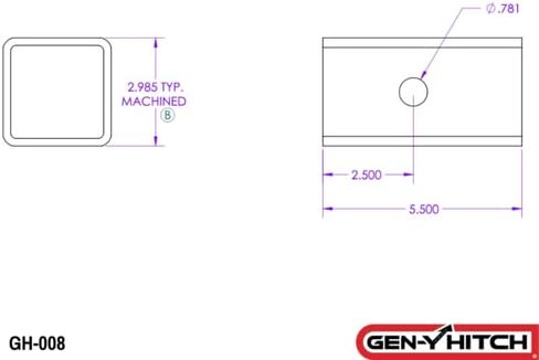 GEN-Y Hitch Tow Hitch Adapter Sleeve 3" to 2.5" in Saudi Arabia