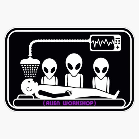 Magnet Alien Workshop Patience Magnetic Vinyl Sticker 5" in Saudi Arabia