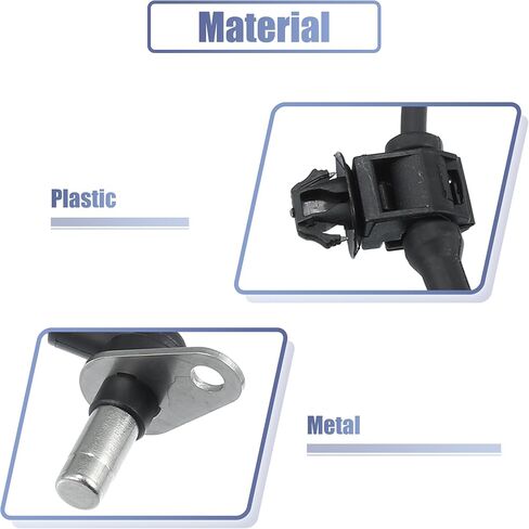 X AUTOHAUX Front Left ABS Sensor Wheel Speed Sensor No.L2064373XC/EG234373X for Mazda CX-7 2007-2012 for Mazda CX-9 2007-2015 Black Gray in Saudi Arabia
