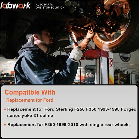 labwork 10.25/10.5 1410 Pinion Yoke with Strap Kit Replacement for Ford Sterling 1993-2010 in Saudi Arabia