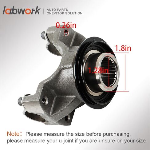labwork 10.25/10.5 1410 Pinion Yoke with Strap Kit Replacement for Ford Sterling 1993-2010 in Saudi Arabia