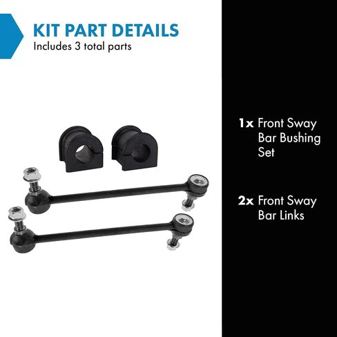 TRQ Front Suspension Kit Sway Bar Bushing Set Sway Bar Stabilizer Link Compatible with 2002-2003 Lexus ES300 2004-2006 ES330 2005-2012 Toyota Avalon 2002-2006 Camry 2004-2008 Solara in Saudi Arabia