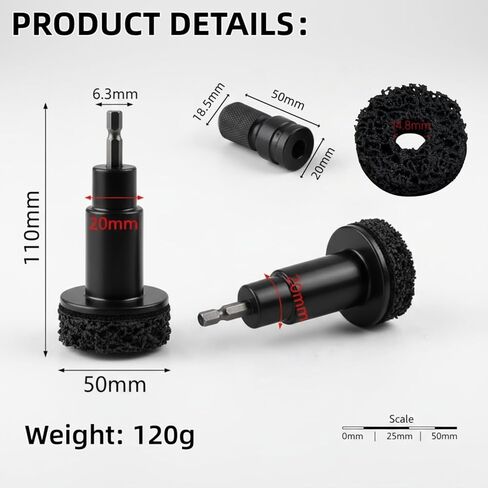 Wheel Hub Cleaning Tool Kit, 5PCS Brake Dust & Rust Removal Brush Set for Drill Attachment, Professional Scratch-Free Wire Wheel Cleaner for Car Truck Auto Hubs, Access Hard to Reach Areas in Saudi Arabia