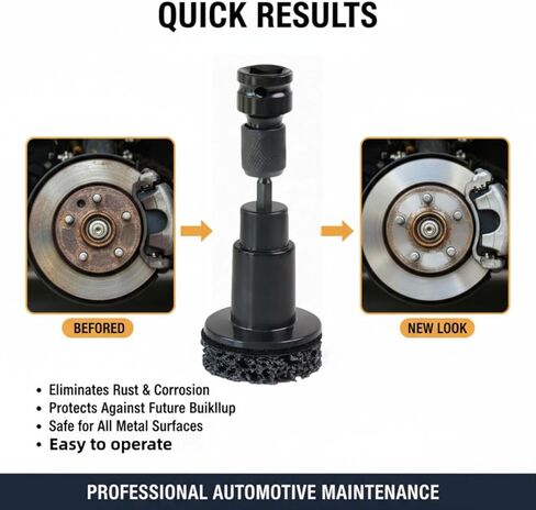 Wheel Hub Cleaning Tool Kit, 5PCS Brake Dust & Rust Removal Brush Set for Drill Attachment, Professional Scratch-Free Wire Wheel Cleaner for Car Truck Auto Hubs, Access Hard to Reach Areas in Saudi Arabia