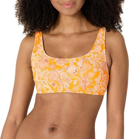 Amazon Essentials Women's Scoop Neck Swim Crop Top in Saudi Arabia