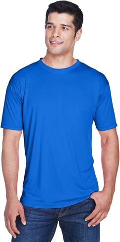 UltraClub Men's Cool & Dry Sport Performance Interlock T-Shirt 6XL ROYAL in Kuwait