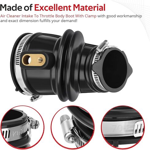 JAVIK Air Cleaner Intake To Throttle Body Boot With Clamp For Polaris RZR 800 S 4 2008-2010 O.E.M# 5413581 5413029 in Saudi Arabia