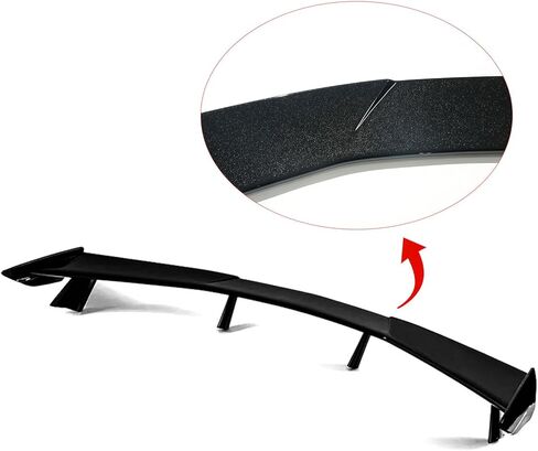 High Wing Rear Spoiler Compatible with 2020-2026 Chevrolet Corvette C8 Racing Style, Starlight Black in Saudi Arabia