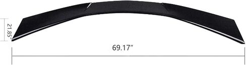 High Wing Rear Spoiler Compatible with 2020-2026 Chevrolet Corvette C8 Racing Style, Starlight Black in Saudi Arabia