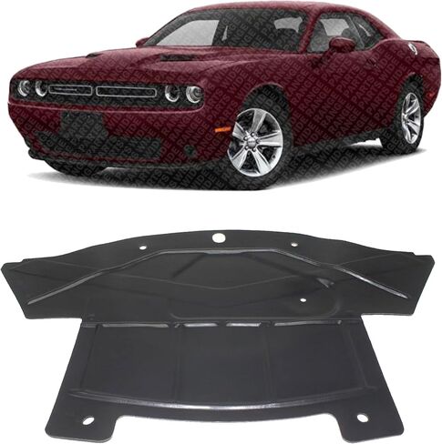Front Engine Splash Shield Under Cover Direct Replacement Compatible with 2005 to 2010 Chrysler 300 | 2008 to 2014 Dodge Challenger | CH1228103 | 4806074AI | Durable Plastic in Kuwait