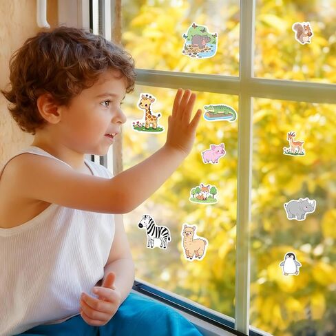 1000 قطعة من ملصقات الحيوانات السائبة، 2 لفافة من ملصقات الغابات البرية التحفيزية للأطفال الصغار، مكافآت الفصول الدراسية للمعلمين، مستلزمات الحفلات المدرسية in Kuwait