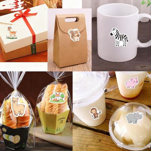 1000 قطعة من ملصقات الحيوانات السائبة، 2 لفافة من ملصقات الغابات البرية التحفيزية للأطفال الصغار، مكافآت الفصول الدراسية للمعلمين، مستلزمات الحفلات المدرسية in Kuwait