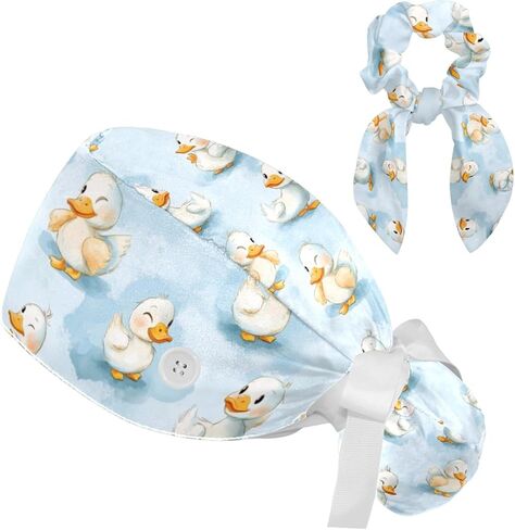 Scrub Cap, Nurse Hat, Surgical Cap with Hair Scrunchy in Saudi Arabia
