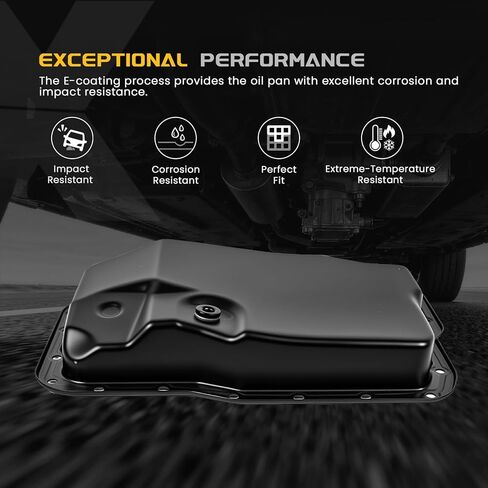 Transmission Oil Pan W/Drain Plug & Gasket Compatible with Ford Transit Connect Fusion Focus & Mazda Protege5 Protege 3 Sport 6/5/3/2 & Mercury Milan 1999-2014, Replace# FS502151X FS50-21-51X in Kuwait