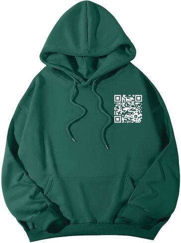 هوديي Funny Fu QR Code، سويت شيرت نكتة للجنسين in Kuwait
