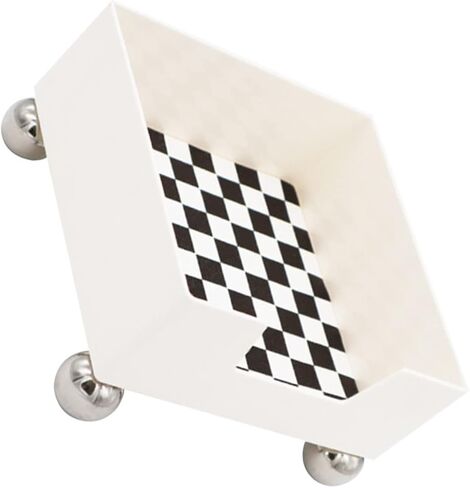 صينية تخزين على شكل رقعة شطرنج بيضاء من Mobestech منظم سطح المكتب لديكور الزينة in Saudi Arabia