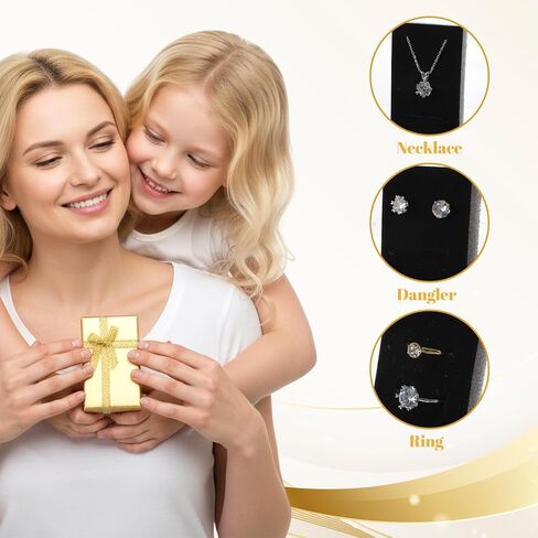 72 قطعة من صناديق المجوهرات السائبة، صندوق هدايا صغير من الورق المقوى مع شريط فيونكة للخواتم والأقراط وقلادة السوار، 3.1 × 2 × 1.1 بوصة، 3 ألوان لعيد الميلاد وعيد الميلاد وعيد الحب in Kuwait