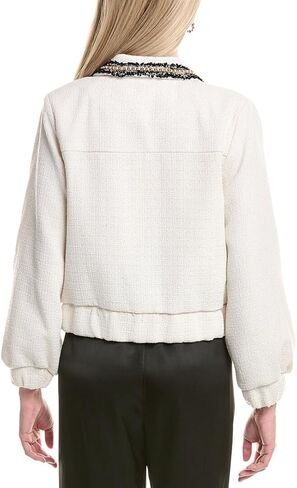 Nanette Nanette Lepore Womens Boucle Jacket, L, White in Kuwait