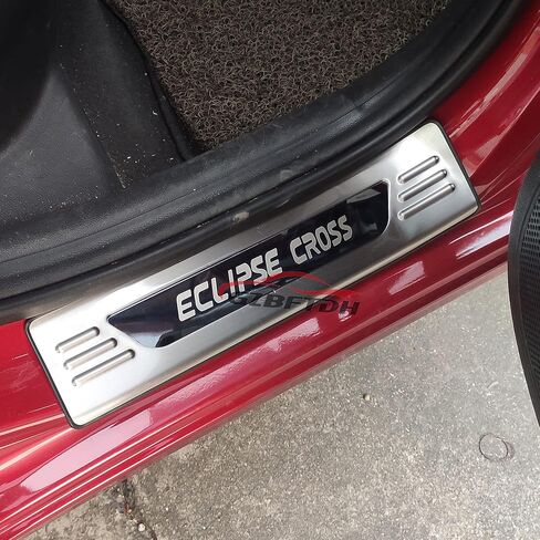 قطع غيار السيارات GZBFTDH لملحقات Mitsubishi Eclipse Cross 2018-2025، واقي غطاء عتبة باب السيارة، ألواح ركلة من الفولاذ المقاوم للصدأ، لوحة حماية دخول الباب in Kuwait