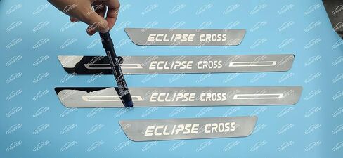 قطع غيار السيارات GZBFTDH لملحقات Mitsubishi Eclipse Cross 2018-2025، واقي غطاء عتبة باب السيارة، ألواح ركلة من الفولاذ المقاوم للصدأ، لوحة حماية دخول الباب in Kuwait