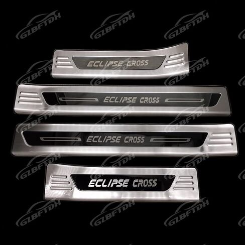 قطع غيار السيارات GZBFTDH لملحقات Mitsubishi Eclipse Cross 2018-2025، واقي غطاء عتبة باب السيارة، ألواح ركلة من الفولاذ المقاوم للصدأ، لوحة حماية دخول الباب in Kuwait