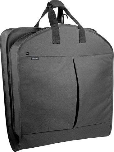 طقم مكون من قطعتين، حقيبة ملابس مقاس 52 بوصة من WallyBags مع جيوب وحقيبة سفر نسائية، أسود مع بطانة in Saudi Arabia