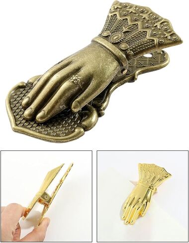 Generic Vintage Hand Shaped Paper Clip Binder Clip, Notebook Accessories, Metal Paper Clamp Page Holder for Reading Scrapbook, Bronze in Saudi Arabia
