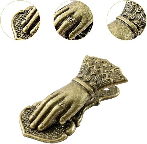 Generic Vintage Hand Shaped Paper Clip Binder Clip, Notebook Accessories, Metal Paper Clamp Page Holder for Reading Scrapbook, Bronze in Saudi Arabia