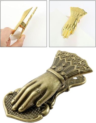 Generic Vintage Hand Shaped Paper Clip Binder Clip, Notebook Accessories, Metal Paper Clamp Page Holder for Reading Scrapbook, Bronze in Saudi Arabia