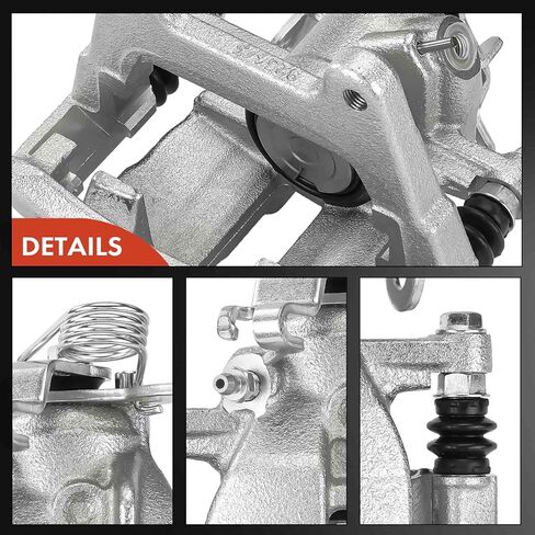 A-Premium Disc Brake Calipers Assembly with Bracket Compatible with Audi A4 2005-2006, A4 Quattro 2005-2006, S4 2004-2009 - Rear Driver and Passenger Side, 2-PC Set in Saudi Arabia