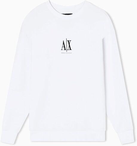 سويت شيرت نسائي من Armani Exchange بشعار مركز الصدر وفتحة رقبة دائرية in Saudi Arabia