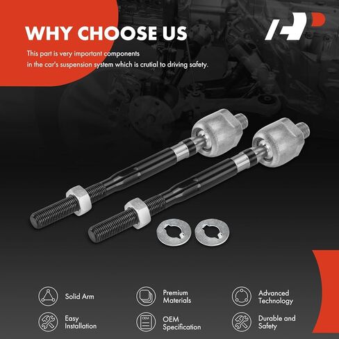 A-Premium 2 x Front Inner Tie Rod Ends, Compatible with Infiniti G35 2003-2007 & Nissan 350Z 2003-2009 in Saudi Arabia
