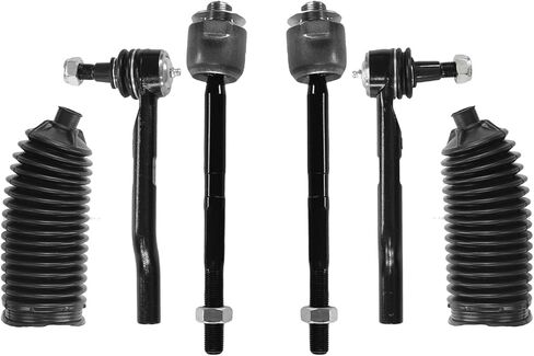 6Pcs Front Outer Inner Tie Rod Ends Boot Kit Compatible with 2014-20 Acura MDX, 2016-22 Honda Pilot Passport Ridgeline, ES801204 ES801205 EV801341 in Saudi Arabia
