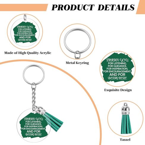 8PCS Employee Appreciation Keychain Bulk for Coworker Thank You Gifts Keychains Bulk for Women Men Employee Teacher Nurse Boss Bosses Day Gift for Women Christmas Thank You Work Anniversary Present in Saudi Arabia