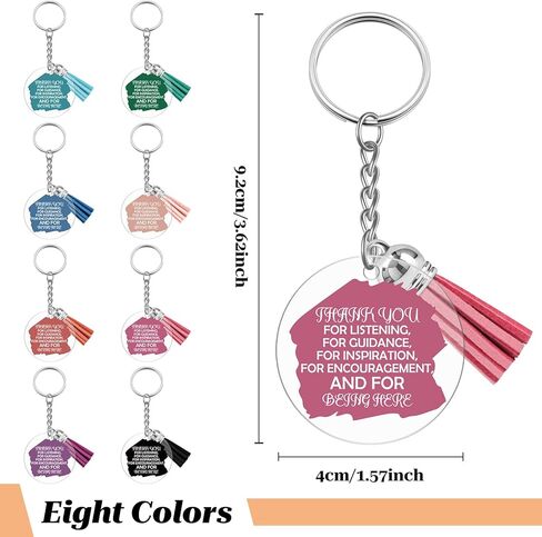 8PCS Employee Appreciation Keychain Bulk for Coworker Thank You Gifts Keychains Bulk for Women Men Employee Teacher Nurse Boss Bosses Day Gift for Women Christmas Thank You Work Anniversary Present in Saudi Arabia