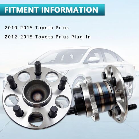 مجموعة محور تحمل العجلات الخلفية 512505 لسيارة Toyota Prius 2010-2015، Prius Plug-in 2012-2015 (2 قطعة) in Kuwait