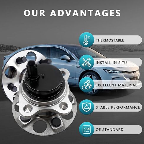 مجموعة محور تحمل العجلات الخلفية 512505 لسيارة Toyota Prius 2010-2015، Prius Plug-in 2012-2015 (2 قطعة) in Kuwait