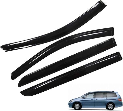 4-Pack Window Vent Visor Rain Guard Shade Deflector Smoke External Slim Style Replacement for 2005-2007 Odyssey in Saudi Arabia