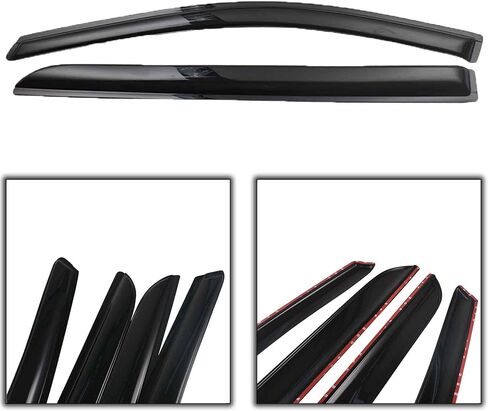 4-Pack Window Vent Visor Rain Guard Shade Deflector Smoke External Slim Style Replacement for 2005-2007 Odyssey in Saudi Arabia