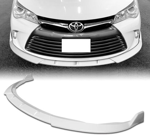 Q1-TECH, Front Bumper Lip fit for Compatible with 2015-2017 Toyota Camry, Front Bumper Lip Spoiler Air Chin Body Kit Splitter Painted Carbon Fiber ABS, 2016 (STP-Style) (Glossy Black) in Saudi Arabia